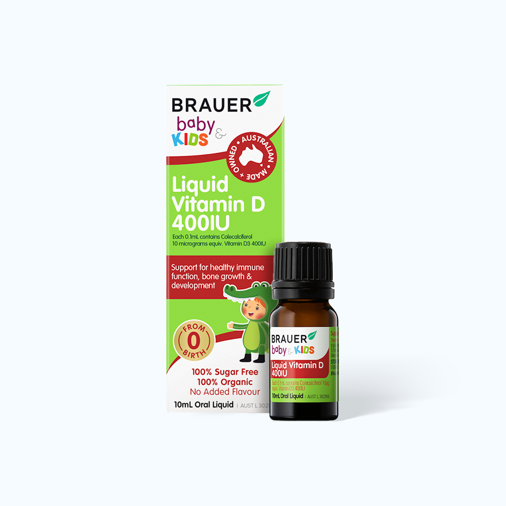BRAUER Liquid Vitamin D 400Iu Cho Tre Em (Chai 10ml)