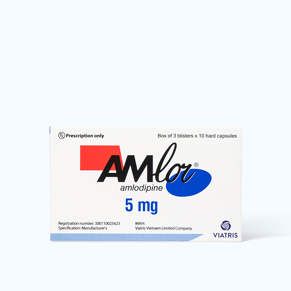 Amlor Cap 5mg Vien Nang ( 3 Vi x 10 Vien)