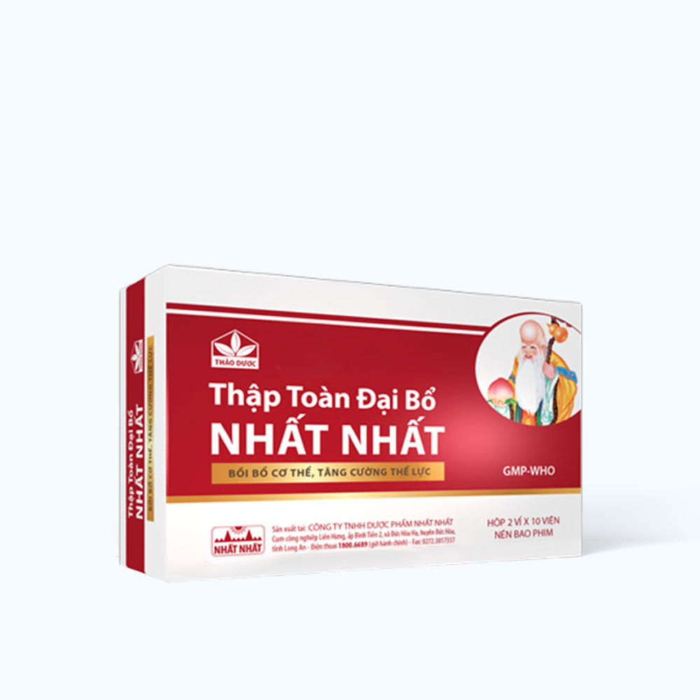 Nhat Nhat Thap Toan Dai Bo Boi Bo Khi Huyet, Tang Cuong The Luc (Hop 2 vi x 10 vien)