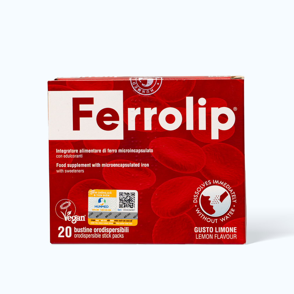 FERROLIP Bo Sung Sat (Hop 20 Goi)