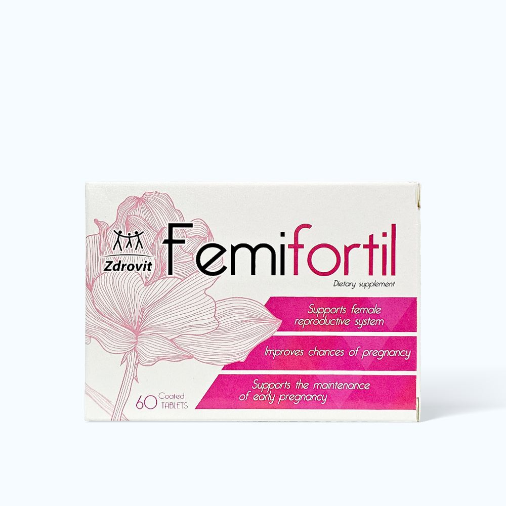 Femifortil Ho Tro SK PN Hiem Muon Va PN Co Thai (Hop 60vien)
