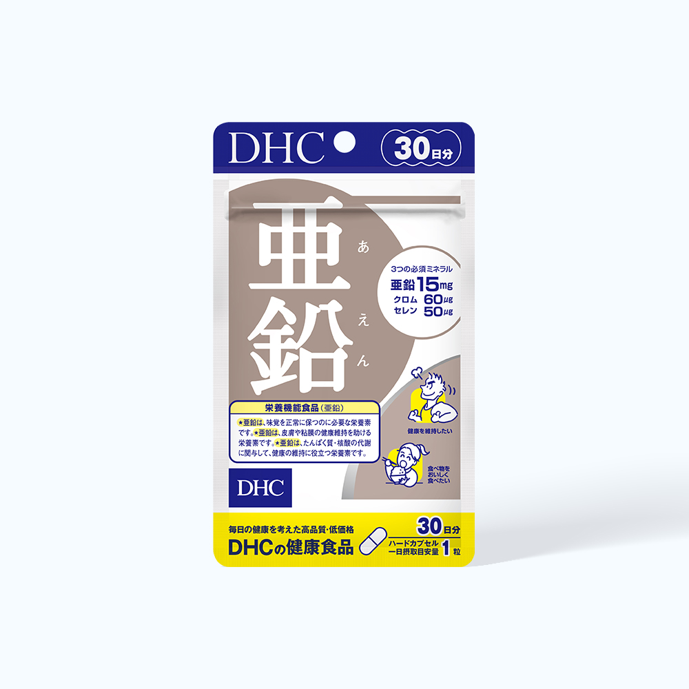 DHC Zin C 15mg Bo Sung Kem Htro Suc Khoe (Goi 30vien)