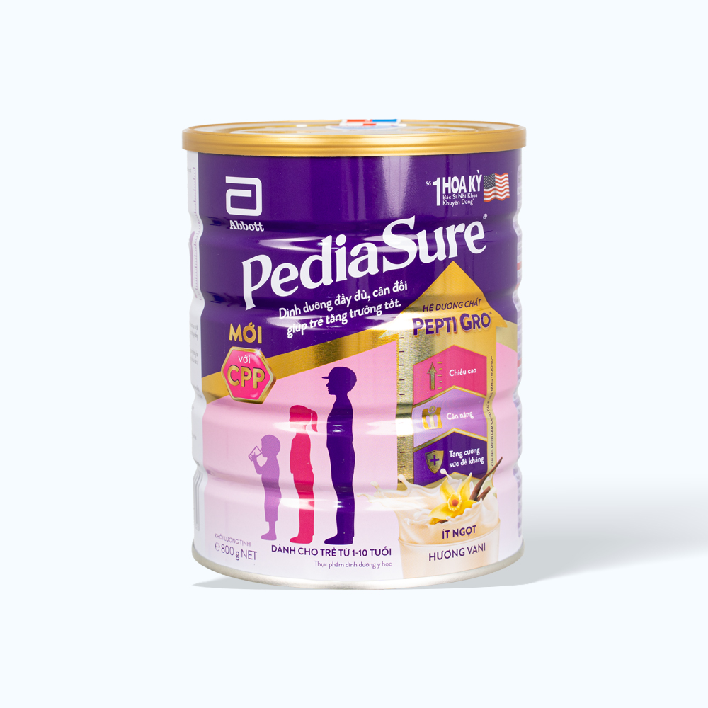 Abbott Pediasure Sua Bot Huong Vani (1-10 Tuoi) 800g/ 850g