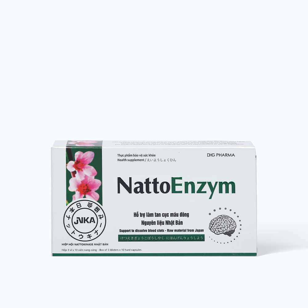 DHG Pharma Nattoenzym Ho Tro Tim Mach (3Vi X 10Vien)