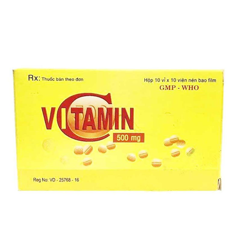 Vitamin C 500mg (10 vi x 10 vien)Quang Binh