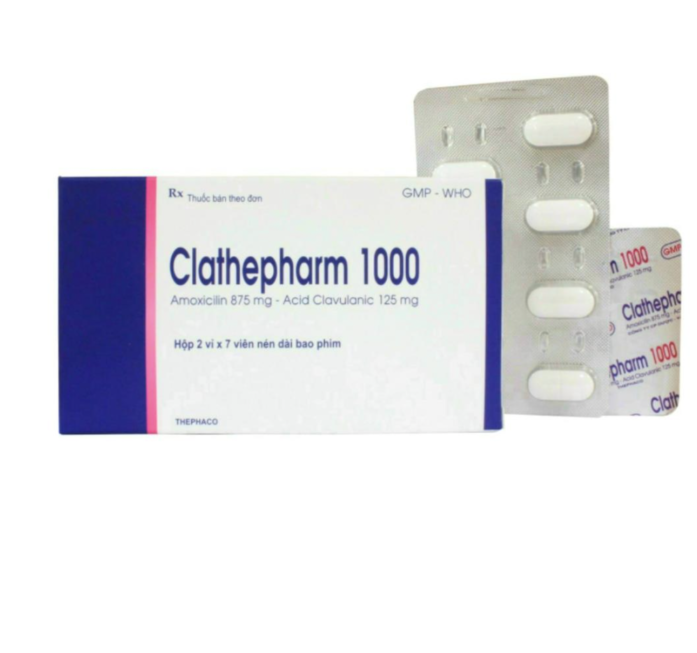 CLATHEPHARM TAB F.C 1000MG BOX 14