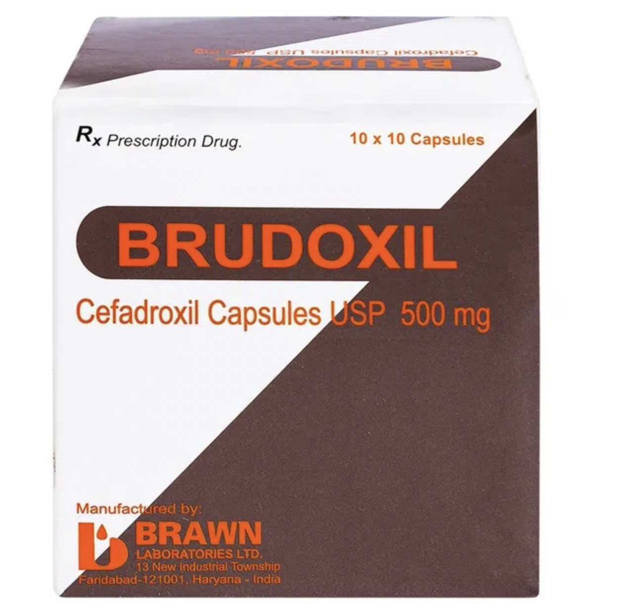 Viên nang cứng Brudoxil 500mg điều trị nhiễm khuẩn (10 vỉ x 10 viên)