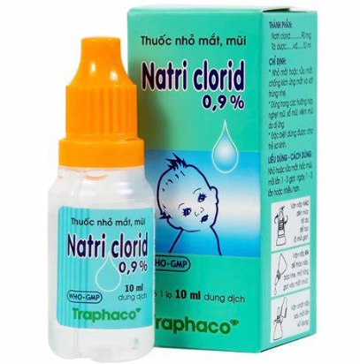 Natri Clorid Drop  0.9% 10ML Traphaco