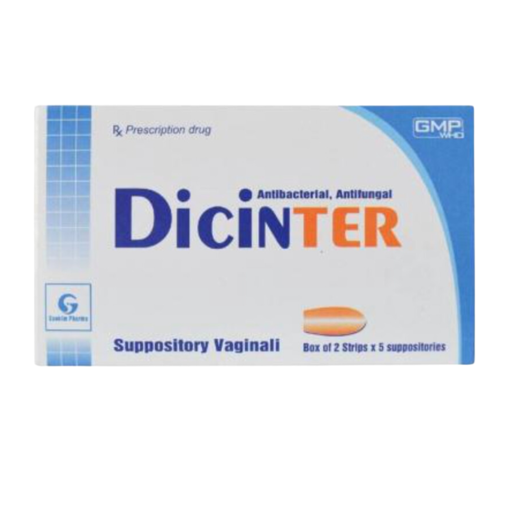 Dicinter (Hộp 2 vỉ x 5 viên đạn)