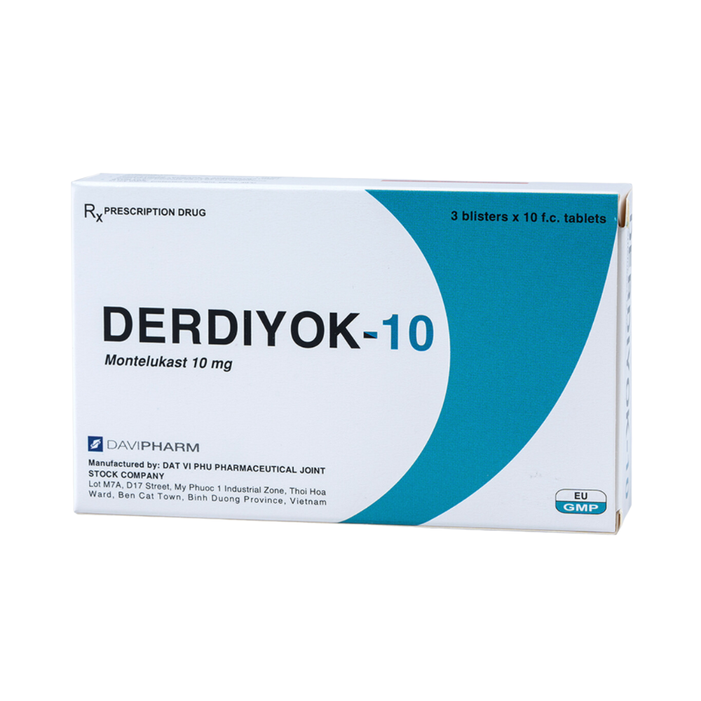 Derdiyok 10mg (Hộp 30 Viên)