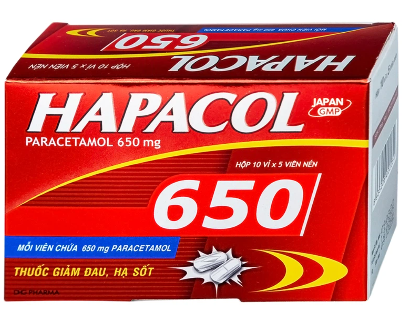 HAPACOL CAPL 650MG (Hop 10 Vi x 10 Vien)