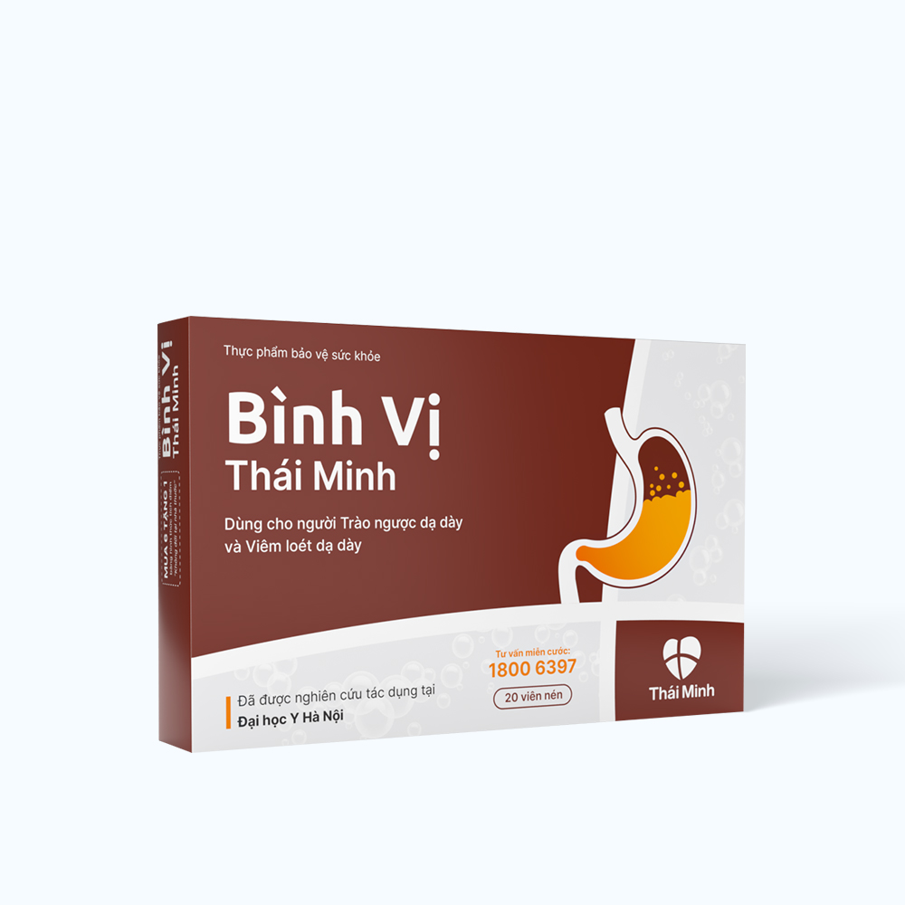 THAI MINH Binh Vi Thai Minh Ho Tro Giam Acid, Viem Loet Da Day (Hop 20v)