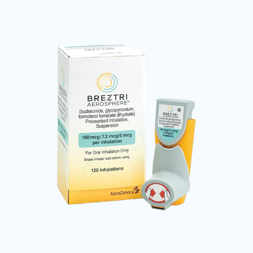 BREZTRI AEROSPHERE 160/7.2/5MCG (120 liều)