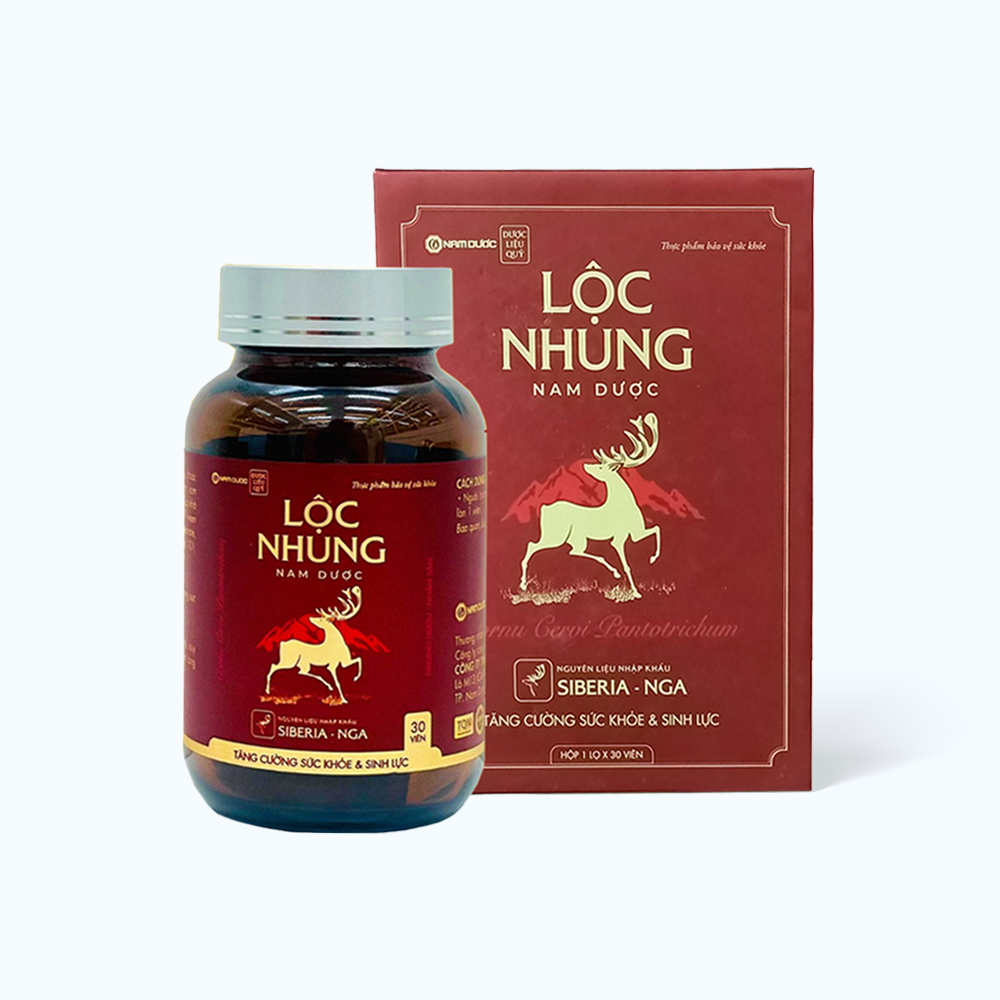 NAM DUOC Loc Nhung Tang Cuong Sinh Luc Hop 30 Vien