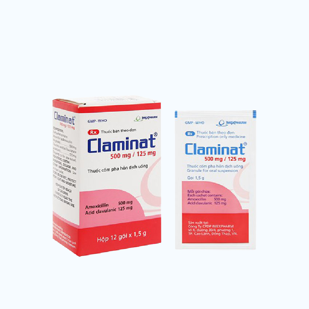 Claminat 500mg/125mg (Hop/12goi)