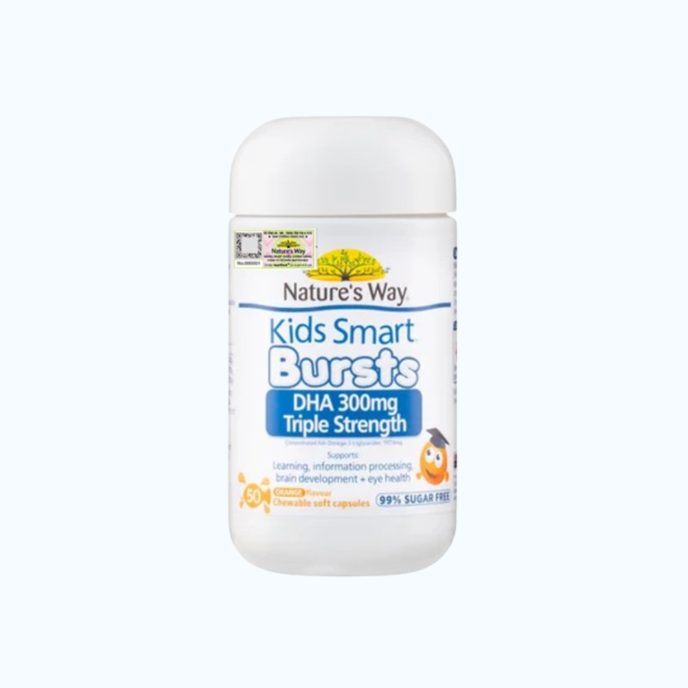 NATURE'S WAY Kids Smart DHA 300mg Cho Tre Em (Hop 50v)