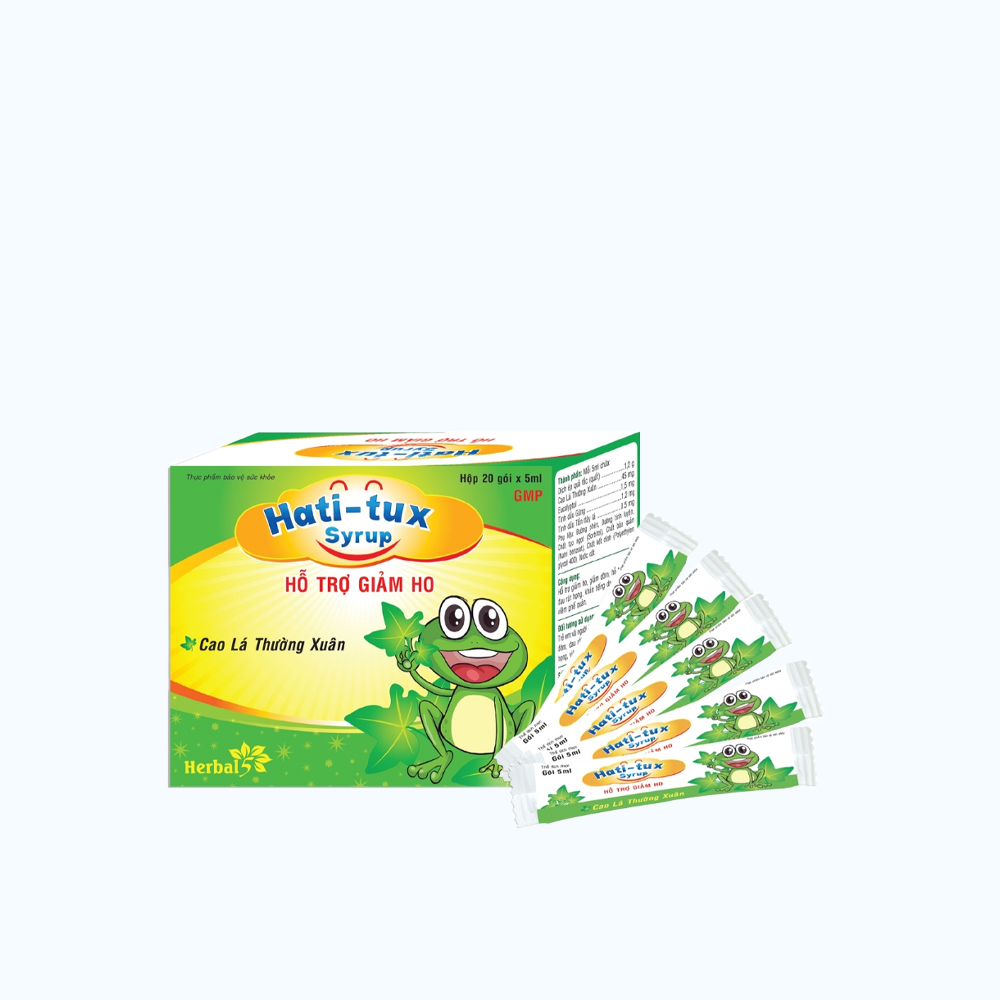 Hati-tux Syrup Ho Tro Giam Ho Viem Hong (20 goi x 5ml)