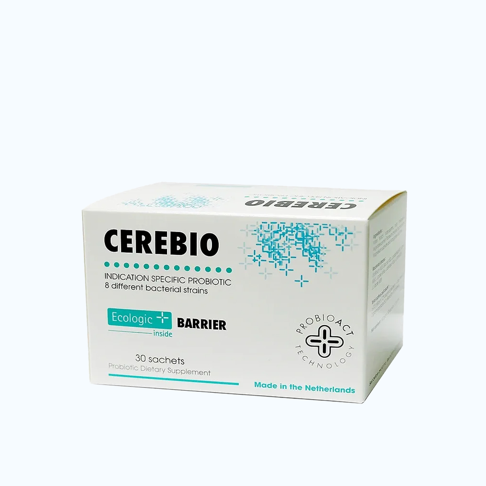 CEREBIO Men Vi Sinh Htro Bo Sung Loi Khuan Duong Ruot (Hop 30 goi)