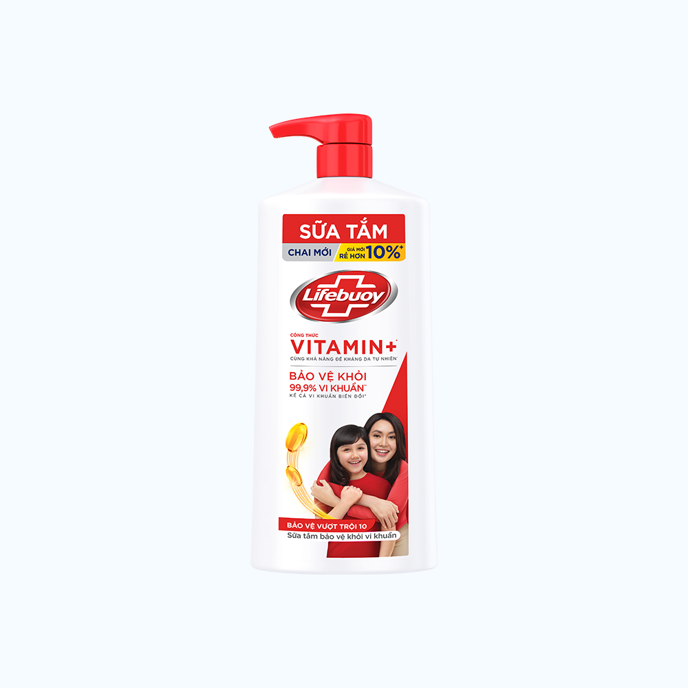 Lifebuoy Sua Tam Bao Ve Vuot Troi 800g (Chai)