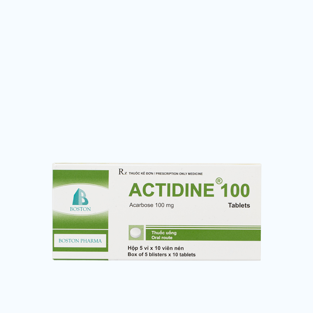 Actidine 100mg (Hộp 5 vỉ x 10 viên)