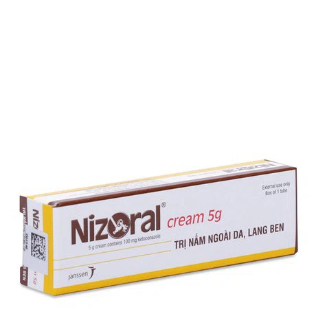 Thuốc dùng ngoài Nizoral 2% điều trị nhiễm nấm ngoài da (tuýp 5g)