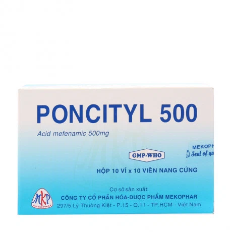 Poncityl 500mg (10 Vi x 10 Vien)