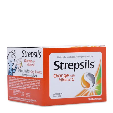 Strepsils Orange & Vita C (2vien x 50goi)