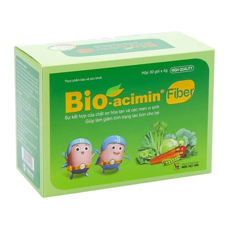 Bio-Acimin Fiber Men Vi Sinh Ho Tro Tieu Hoa (Hop 30Goi)