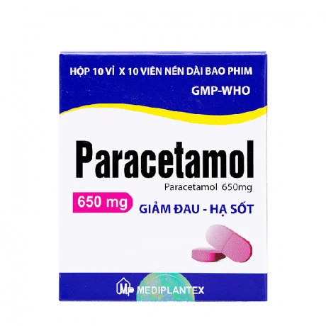 Paracetamol 650mg Mediplantex (10vix10vien)