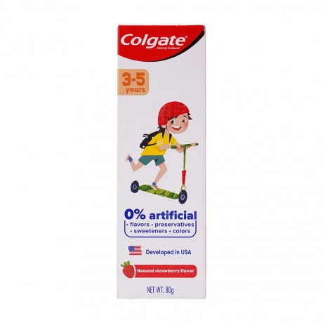 Colgate KDR Tre Em Ngua Sau Rang Huong Dau 3-5 Tuoi  80g