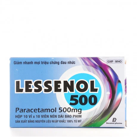 Lessenol 500 (10Vi x 10Vien)