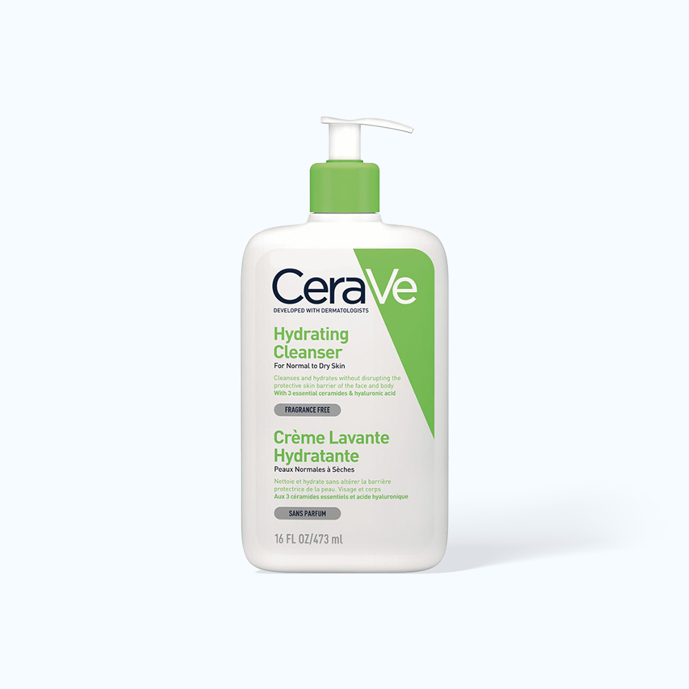 CERAVE Sua Rua Mat Giup Lam Sach Sau Danh Cho Da Thuong Va Da Kho 473ML
