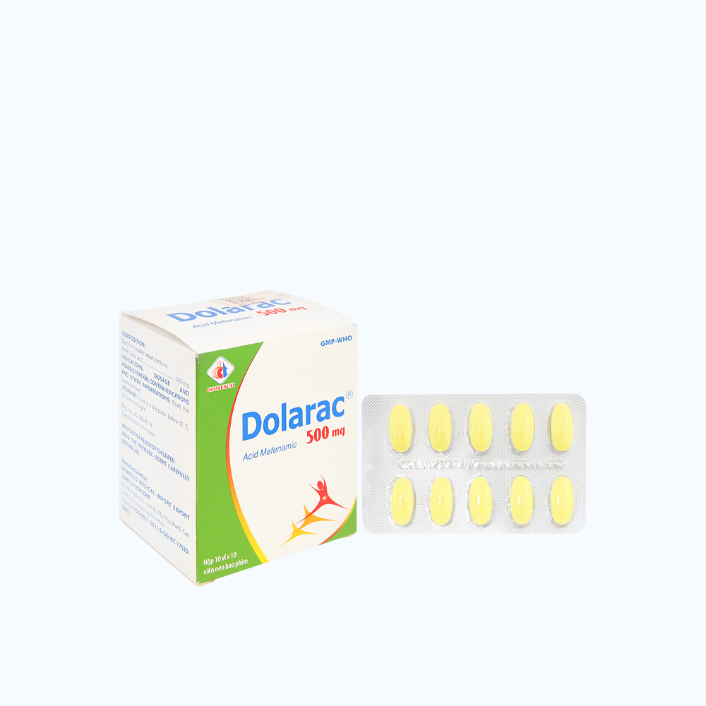 Dolarac 500mg (Hop 10 vi x 10 Vien)