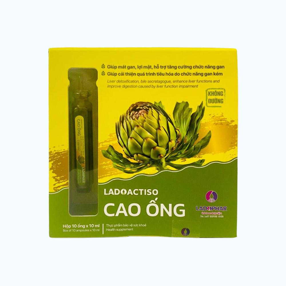 LADOPHAR LadoActiso Cao Ong Khong Duong (Hop 10 ong * 10ml)