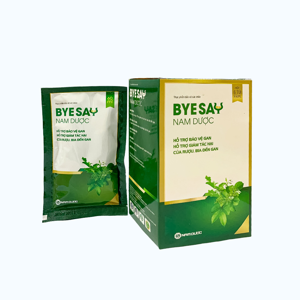 NAM DUOC BYE SAY Giai Ruou Giai Doc Bao Ve Gan (Hop 6 Tui*60ml)