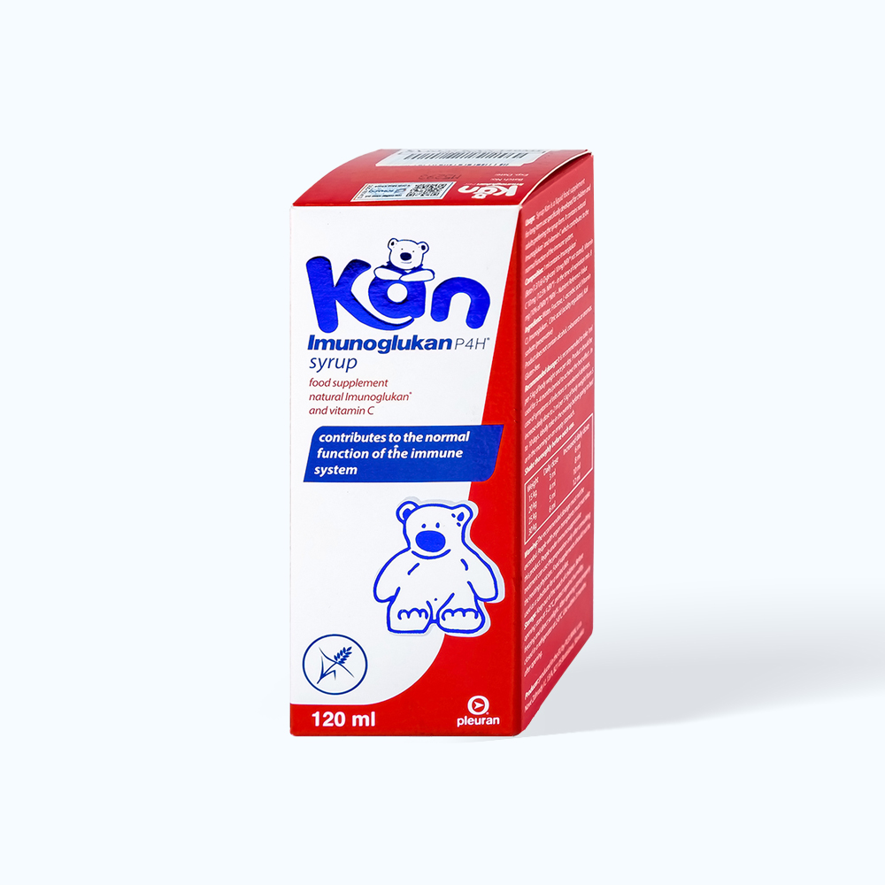 Syrup KAN PLEURAN Imunoglukan P4H H.Tro Tang De Khang Cho Tre (Chai 120ml)