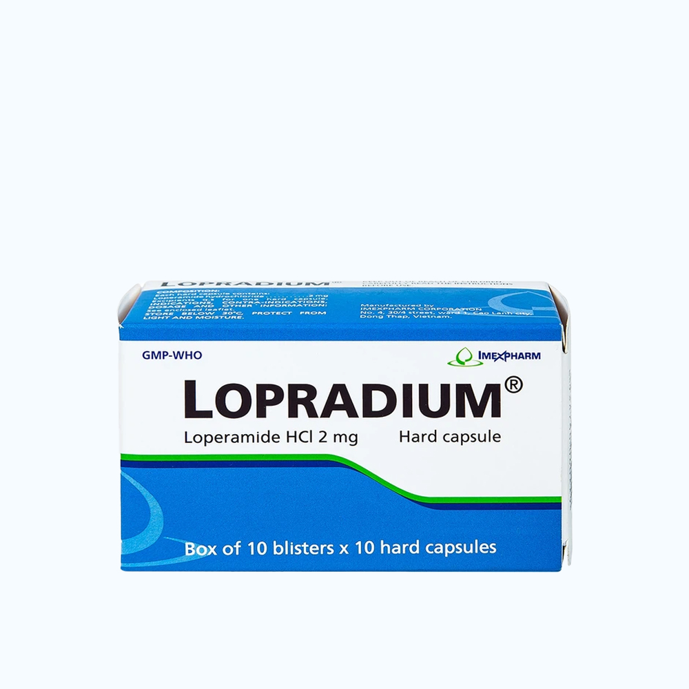 Lopradium 2mg (10vi x10vien)