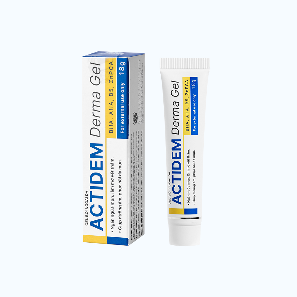 Actidem Derma Gel Ho Tro Ngan Ngua Mun, Lam Mo Vet Tham (18g/tuyp)