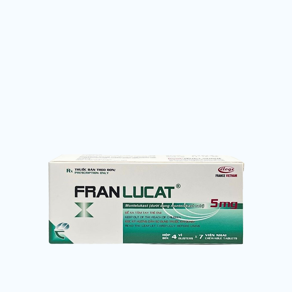 FRANLUCAT TAB CHEW 5MG BOX 28