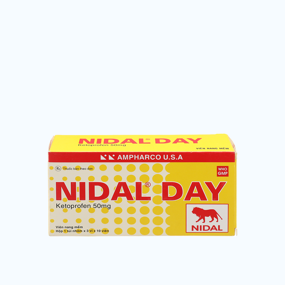 Nidal 50mg (3 Vi x 10 Vien)Day