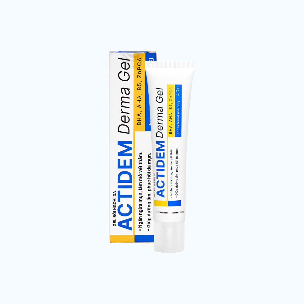 Actidem Derma Gel Ho Tro Ngan Ngua Mun, Lam Mo Vet Tham (40g/tuyp)