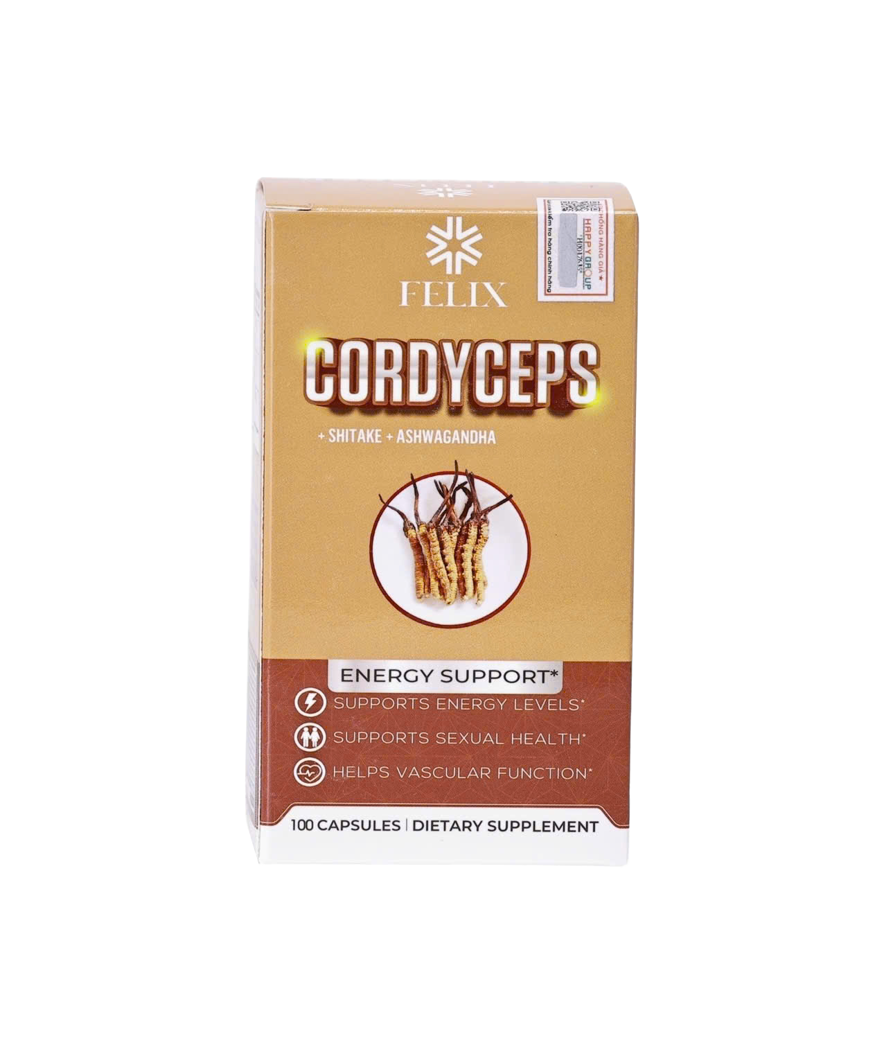 Felix Cordyceps Vien Uong Dong Trung Ha Thao (Hop 100 vien)