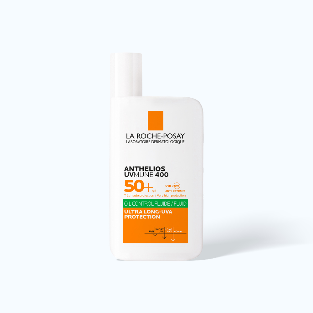 La Roche Posay Sua Chong Nang UVMUNE 400 Oil Control Fluid Long Nhe Giam Bong Nhon 50Ml
