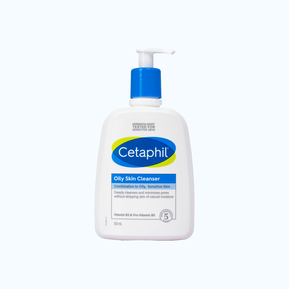 Cetaphil Sua Rua Mat Danh Cho Da Dau Nhay Cam Oily Skin Cleanser 500Ml/Chai