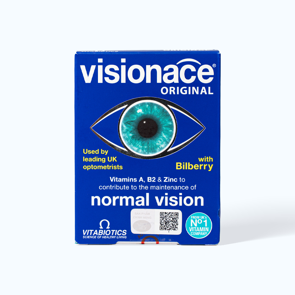 VITABIOTICS Visionace Original Ho Tro Cai Thien Thi Luc (Hop 2vix15vien)