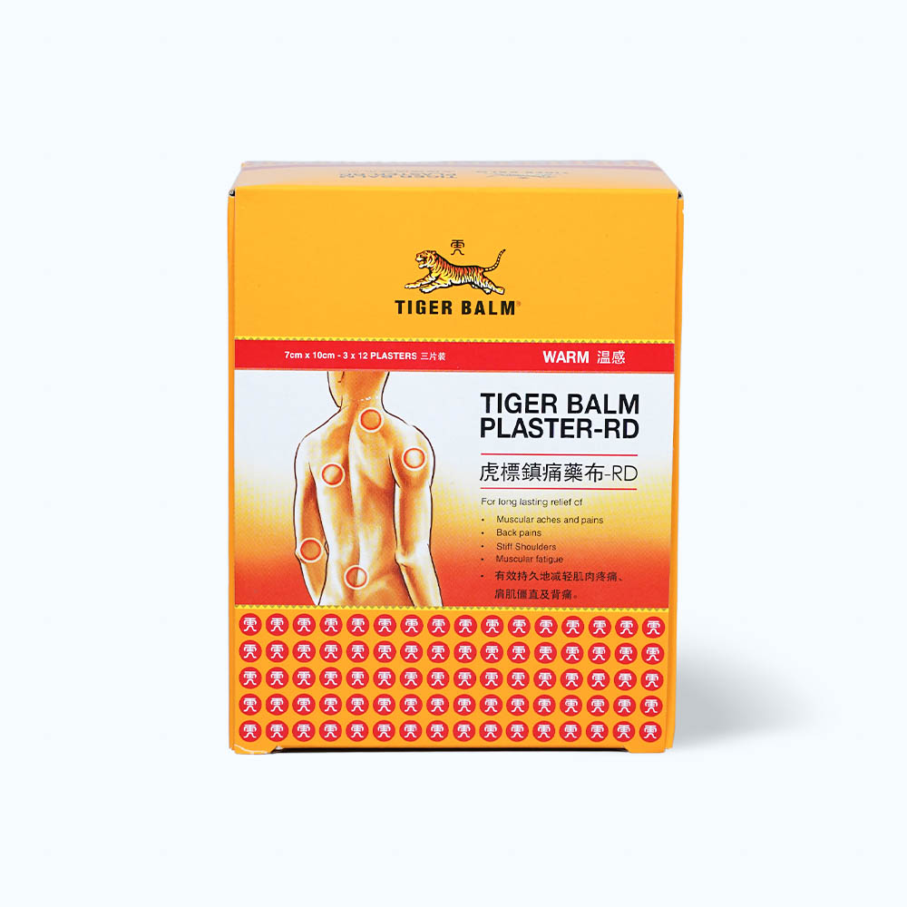 Tiger Balm Plaster-RD 7X10cm(12tui x 3 tam)