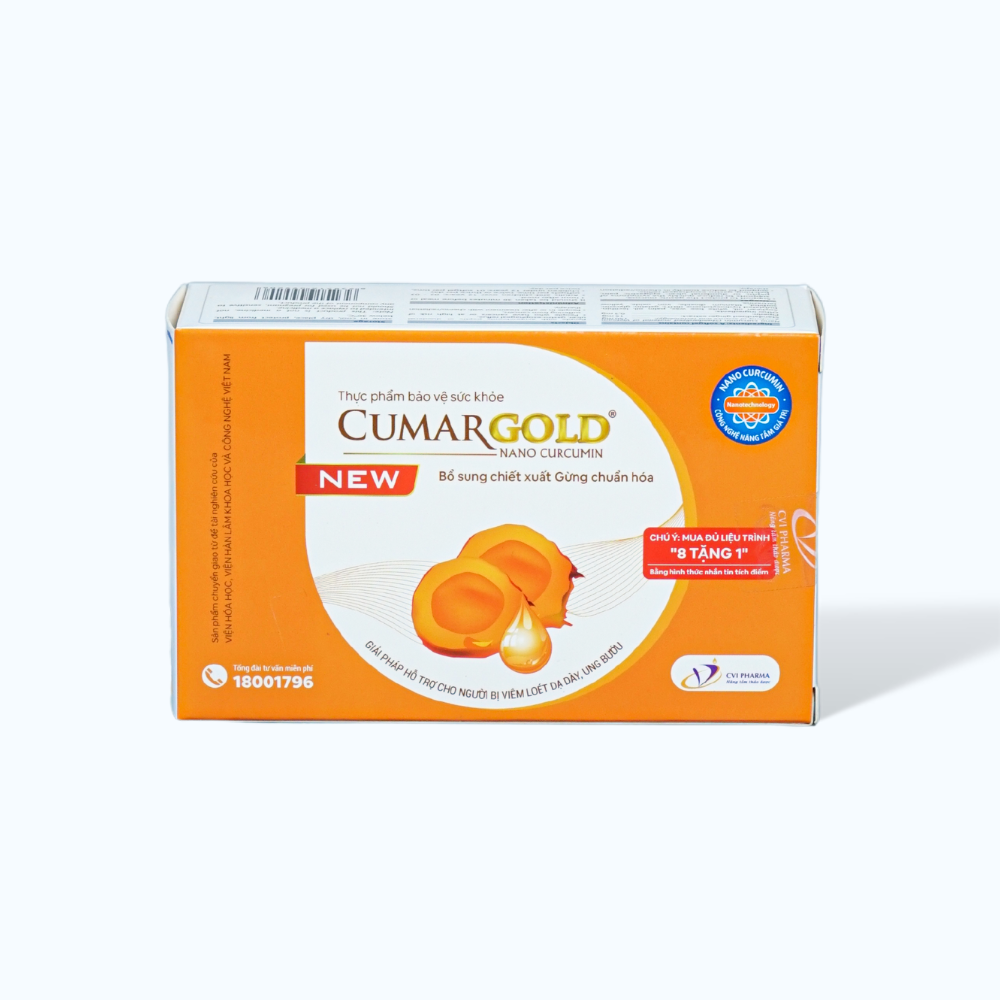 Cumargold New Vien Nghe Ho Tro Da Day (4 vi x 10 vien nang mem)