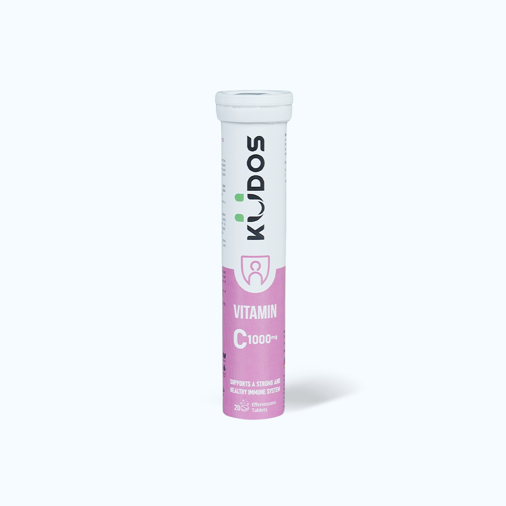 KUDOS Vitamin C 1000mg Water Melon Tang Cuong Mien Dich (Tuyp 20Vien)