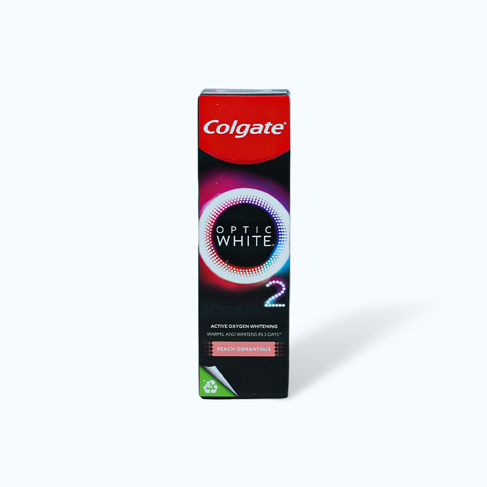 Colgate Kem Danh Rang Optic White O2 Peach 85g