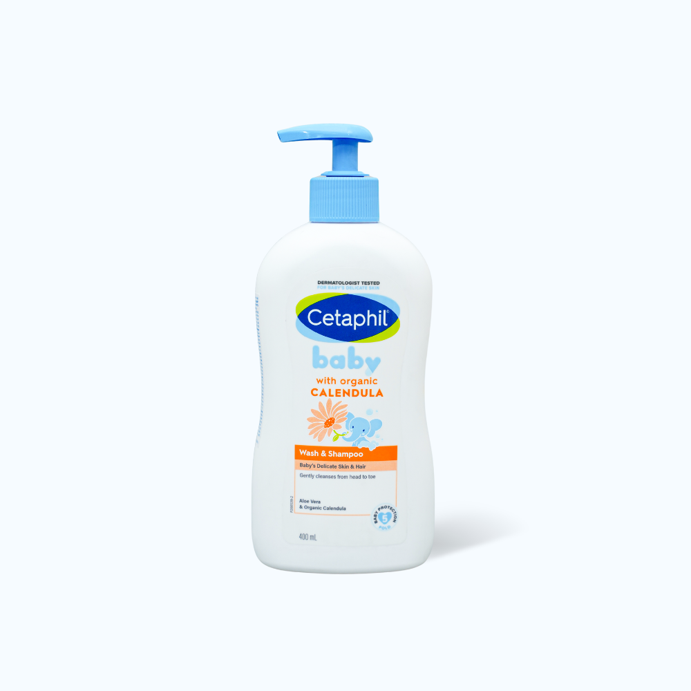 Cetaphil Baby Sua Tam Goi Toan Than 2in1 Organic Calendula Chai 400ml